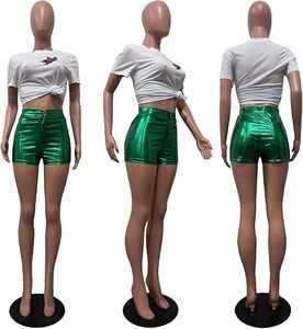 Wholesale Women's Faux Leather Mini <b>Shorts</b> Custom OEM ODM PU Leather Clubwear Streetwear <b>Shorts</b> - Product Image 1