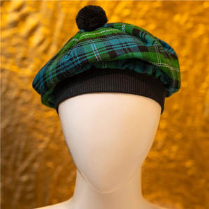 Chapeau traditionnel écossais en laine Tam o' Shanter avec pompon, casquette de clan tartan, personnalisable, vente en gros pour les Highlands - Product Image 6