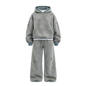 Survêtement pour hommes avec bandes latérales et pantalon à taille élastique pour les détaillants sportifs et les marques de vêtements - Product Image 1