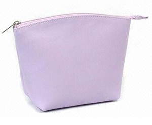 Light Purple Custom Logo Portable Cosmetic Bag Soft & Practical <b>Makeup</b> <b>Case</b> - Product Image 2