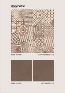 กระเบื้องพอร์ซเลนขนาด 600x600 มม. เสริมด้วยลวดลายแกะสลัก พื้นผิวด้าน ให้สัมผัสสบาย โทนสีธรรมชาติ สมดุลและมีพื้นผิวที่สวยงาม - Product Image 2