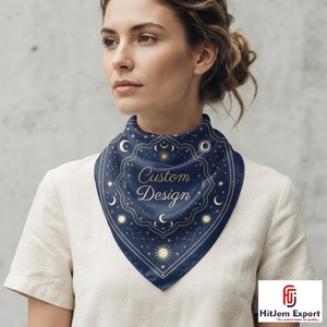 Écharpe carrée en soie imprimée sur mesure de qualité supérieure, châle, fabricant de textiles OEM ODM, fournisseur exportateur, produit en tissu personnalisé - Product Image 4