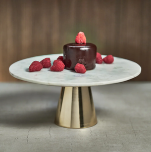 Black Stone <b>Marble</b> <b>Cake</b> <b>Stand</b> With Brass Base Top Tableware Decorative Metal <b>Cake</b> Display <b>Stand</b> Premium Quality - Product Image 2