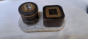 Ensemble de Bakhoor en bois de style arabe élégant, brûleur Mubkhar, Oud, encens traditionnel pour la maison, l'hôtel, par FWE - Product Image 3