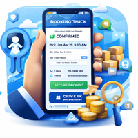 Desarrollo de Aplicaciones Avanzadas para Reserva de Camiones con Rastreo en Tiempo Real, Emparejamiento de Carga y Gestión Inteligente de Flotas - Compatible con Internet y MAC
