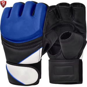 ถุงมือ MMA 51 GAMING แบบเต็มนิ้ว วัสดุ PU สำหรับปิดนิ้วมือ ใช้ได้ทั้งชายและหญิง สำหรับฝึกศิลปะการต่อสู้  รับสกรีนโลโก้ สีน้ำเงิน ดำ ขาว สำหรับเด็กอายุ 14 ปีขึ้นไป - Product Image 1