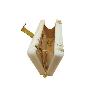 Clutch bag Hand Bag Acrylic Clutch for Women Bridal Clutch with Removable Gold Chain Strap Marble Purse Floral Clutch Bag For Wo - Product Image 3