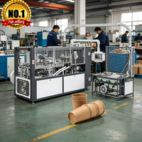 Máquina de Alta Velocidad para Vasos de Papel de Doble Pared, 80 Piezas/min, Precio de Fábrica, Equipo de Producción de Vasos de Papel Desechables