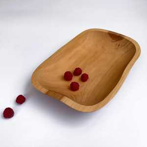 Bol de service en bois de haute qualité, fabriqué à la main par les meilleurs artisans, poli, écologique, design classique, artisanat en bois pour le service des aliments et les cadeaux - Product Image 5
