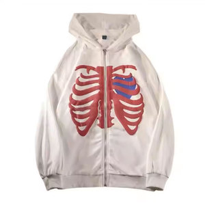 Sweat à capuche unisexe de qualité supérieure en tissu français, style streetwear, épais et lourd, en coton, imprimé effet poudre - Product Image 1