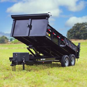 Remorques mini-benne noires pour tracteurs avec engrenages et moteur, haute productivité, garantie de 2 ans pour utilisation avec tracteur - Product Image 1