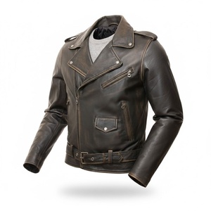 Adjustable Price Men's Leather Jackets Professional Manufacture Best Quality for Men's Leather Jackets - Product Image 1