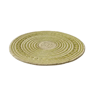 Authentic Seagrass <b>Table</b> <b>Mats</b> <b>Round</b> Hand-Woven Straw Placemats Natural Fiber Chargers for Old World Charm Decor - Product Image 1
