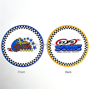 1 Sublimation Printed Classic Eco-Friendly Rectangle <b>Ceramic</b> Car <b>Coaster</b> Cork Holder Custom Printing Branded Design - Product Image 2