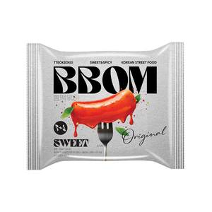 [Attract] BBOM TTEOKBOKKI POUCH, gâteau de riz coréen instantané, saveur douce et épicée, rose, basilic, crème de fromage, accompagnement pour repas quotidien - Product Image 1