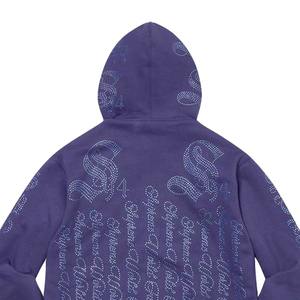 Sweat à capuche en strass de qualité supérieure, personnalisé, en polaire de haute qualité, style streetwear haut de gamme, sweat à capuche personnalisé de qualité supérieure - Product Image 4