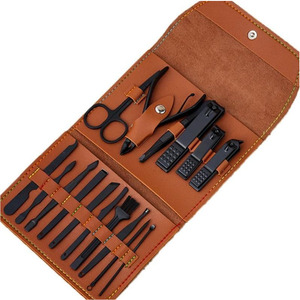 Ensemble complet de soins des ongles, kit de manucure avec coupe-ongles de précision, coupe-cuticules et accessoires de toilettage, kit de manucure de voyage haut de gamme - Product Image 1