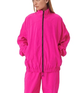 Custom Logo Windproof <b>Men's</b> Nylon Jogging Tracksuit Stand Collar Windbreaker with Reflective Soccer <b>Jacket</b> Water Resistant - Product Image 3