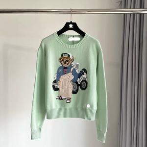 Pull en tricot jacquard personnalisé unisexe, respirant, manches longues, automne-hiver, à capuche, logo sur le devant, laine/acrylique - Product Image 5