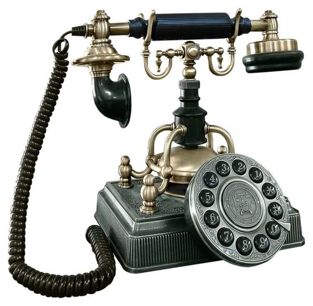 Traditional Metal Telephone For Heritage Inspired Home Decor Blending Nostalgia With Decorative Metal Art