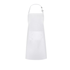 Delantal Unisex de Algodón con Bolsillo para Restaurante o Bar, Tirantes Ajustables, Manga Corta, Cierre a Presión, Uniforme para Camareros, Tejido de Punto - Product Image 2
