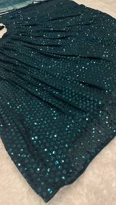 Lehenga Choli Dupatta de Diseño Indio Elegante para Mujer, Inspirado en Bollywood, para Bodas y Fiestas, en Faux Georgette de Secado Rápido, Gran Venta - Product Image 4