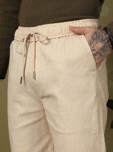 Pantalones Chinos de Algodón para Hombre, Corte Clásico Recto, Cintura Media, Ajustados, Elásticos, Ligeros, Cómodos, Formales, de Oficina, Casuales - Product Image 6