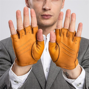 Guantes de piel de oveja 100% genuina para hombre de la marca Wolson Industry, con pantalla táctil, cálidos, para conducir, unisex, disponibles en varios productos. - Product Image 4