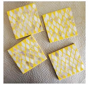 2026 Hot Sale High-Quality Square With <b>Coaster</b> Luxury Suitable <b>Coasters</b> Set 4 Pcs for Kitchen Hotel Tableware Use Sublimation - Product Image 6