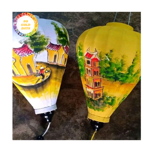 Silk Lanterns Vietnamese Bamboo Silk Lanterns Decorative Hanging Lights For Garden Wedding Vietnam Silk Lanterns - Product Image 6