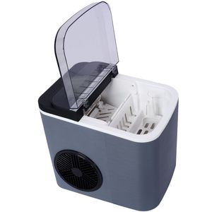 Macchina per il ghiaccio portatile da banco, autopulente, 9 cubetti in 6 minuti, 12 kg al giorno, con cestello e paletta - Product Image 6