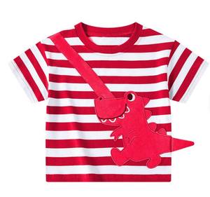 T-shirts en coton pour enfants, col rond, tricotés, mignons, à manches courtes, anti-rétrécissement, avec lumières EL clignotantes - Product Image 6