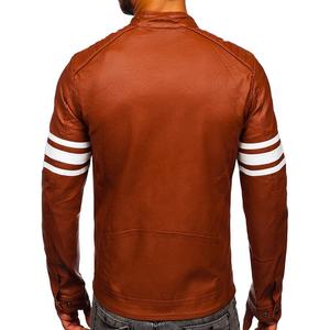 Veste d'hiver pour homme, nouveau style, décontractée, en cuir véritable, avec fermeture éclair, respirante, grande taille, coupe-vent, col rabattable - Product Image 6