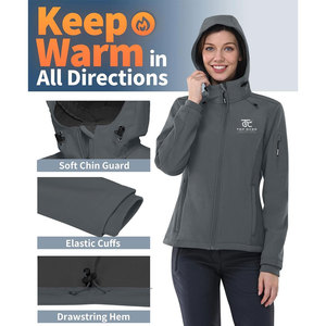 Nueva Chaqueta Cortavientos de Punto para Mujer, Diseño Exclusivo, Alta Calidad, Marca Privada, Estilo Urbano, Impermeable y Transpirable, con Cierre de Cremallera - Product Image 5