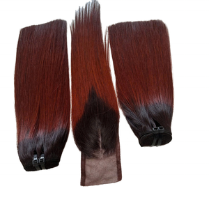 Extensiones de cabello Remy vietnamita más vendidas 100%, últimas tendencias, ondas rectas sedosas y rizadas, estilo Yaki tipo Clip profundo Suelto - Product Image 1