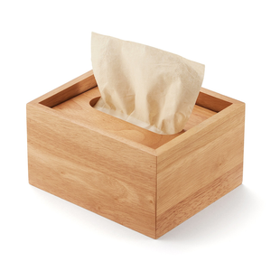 Boîte à mouchoirs en bois écologique moderne, faite à la main, design personnalisable, couleur et forme sur mesure pour le bureau - Product Image 4