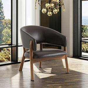 เก้าอี้แบบมีแขนสไตล์โมเดิร์นคลาสสิกเก้าอี้ไม้วอลนัทแข็งด้านหลังห้องรับประทานอาหารเฟอร์นิเจอร์ Nam Hai Binh Duong - Product Image 1