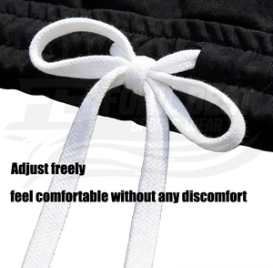 Fashionable Men's Casual Classic Two-Piece Sets <b>T</b>-<b>Shirt</b> Shorts <b>Quirky</b> Solid Print 100% Cotton Knitted Black White Contrast - Product Image 5