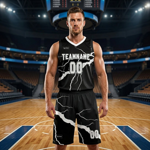 Prix de gros – Maillots de basketball respirants en polyester sans manches pour hommes et unisexe, uniformes d'équipe personnalisables, ensemble de maillots 7 sur 7 - Product Image 2