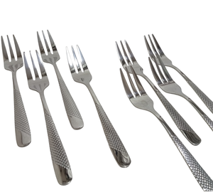 Tenedor de Postre de Acero Inoxidable Moderno y Sostenible de Primera Calidad, Tenedor con Acabado de Espejo para Pastel y Repostería - Product Image 1