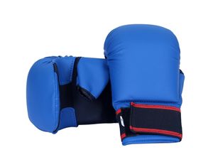 High Quality PU Adjustable Wrist Strap MMA <b>Gloves</b> Half Finger/<b>Fingerless</b> Design Hook Loop Closure Outdoor Use Boxing <b>Gloves</b> - Product Image 1