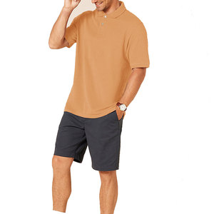 Polo homme personnalisé avec logo, col contrastant, anti-plis, manches courtes, coupe ajustée, style décontracté, tissu de haute qualité - Product Image 4