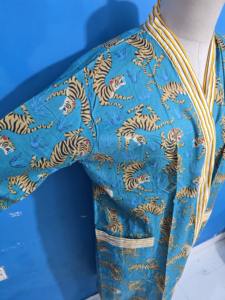 Bata Kimono de Algodón 100% para Mujer, Talla Única, con Forro Frontal, Suave, Transpirable, Elegante, Romántica, Ropa de Dormir Cómoda - Product Image 2