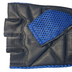 HANDSCHUHE INDUSTRIES Breathable PU Half Finger Weight Lifting <b>Gloves</b> with Buckle Closure & Hand Grips for Unisex Gym/Training - Product Image 5