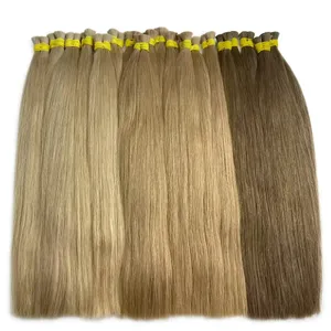ผมแท้เวอร์จินอินเดียแบบเรมี่ สีบลอนด์ตรงยาว  แบบดับเบิ้ลดรอว์น  ฐานไหม  ความหนาแน่น 100%  แบบเป็นมัด - Product Image 5