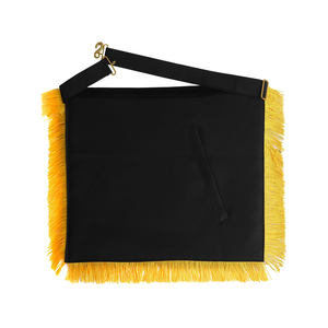 Exclusivo delantal de los Caballeros Templarios con bordado floral dorado, regalia masónica, diseño personalizado para su logia. - Product Image 2