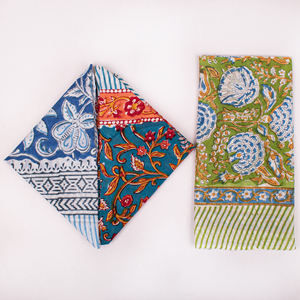 Bandanas en popeline de coton faits à la main Craftjaipur, motifs et couleurs attrayants, écharpe douce, respirante, écologique, pour femmes - Product Image 5