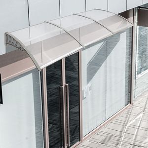 Copertura Antipioggia per Porte e Finestre, Pannello Trasparente con Supporto Grigio HT 300 X 100 - Product Image 2