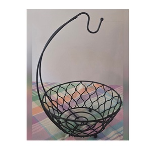 Contemporary fruit <b>storage</b> metal <b>basket</b> for kitchen countertop with minimalist design and durable construction for homes - Product Image 6