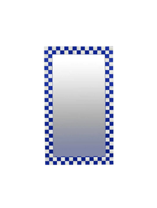Miroir mural décoratif de haute qualité fait main avec incrustations de os et motif carré, cadre en résine pour décoration de mariage - Blatant Exports - Product Image 1